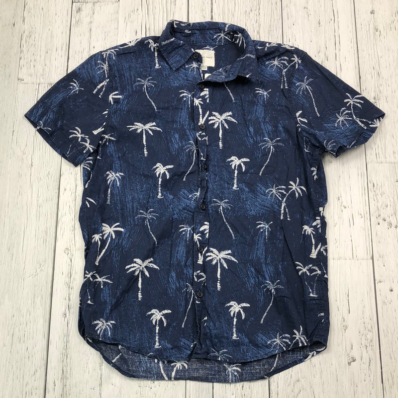 American Eagle navy white patterned shirt - His M