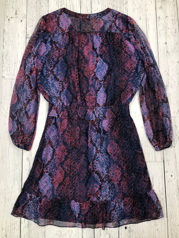 Parker purple patterned dress - Hers M