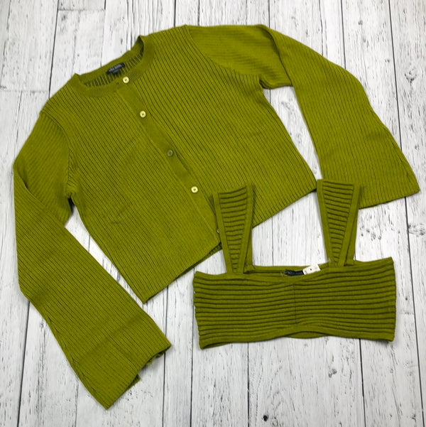 Wild Fable green tank top+sweater - Hers M