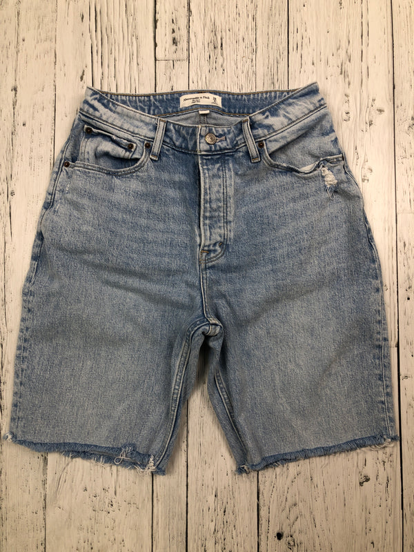 Abercrombie&Fitch blue dad high rise shorts - Hers S/28