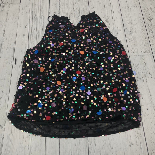 Anthropologie black and multicolour top - Hers XS