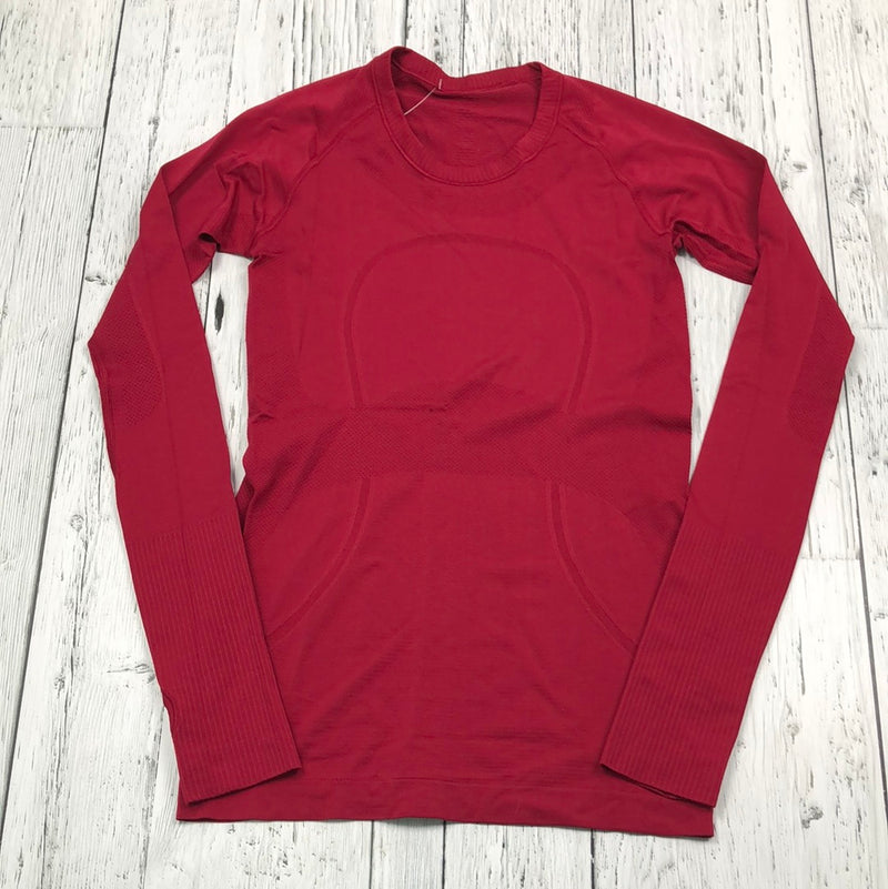 lululemon red shirt - Hers S/6