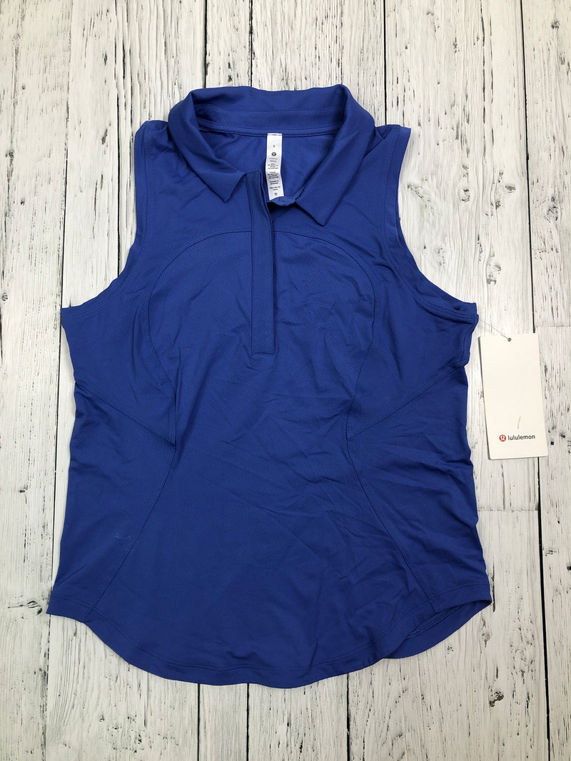 lululemon blue collard tank top - Hers M/8