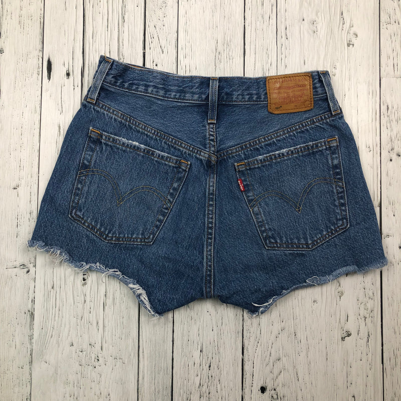 Levi’s 501 Mid Wash Distressed Denim Shorts - Hers S/26