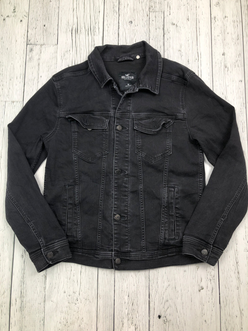 Hollister black denim jacket - Hers M