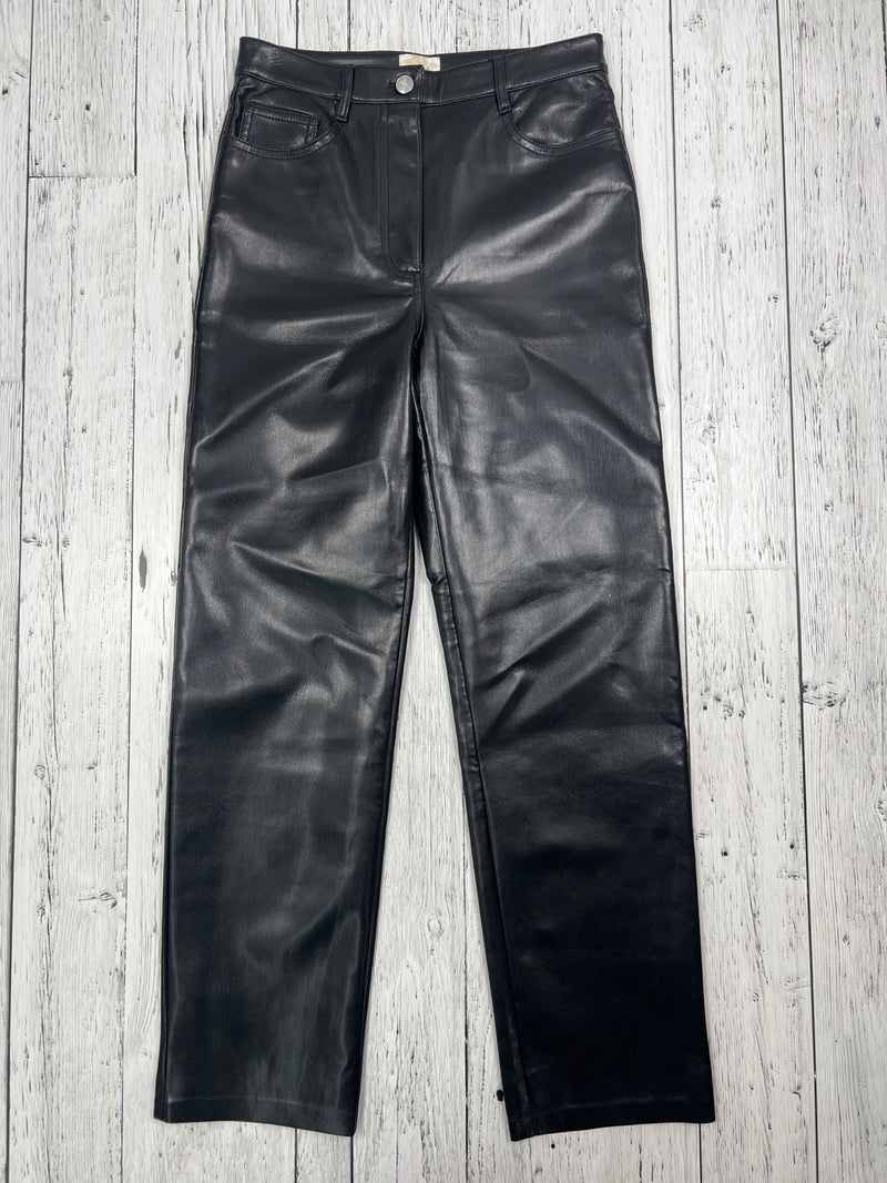 Wilfred Aritzia black leather pants - Hers S/4