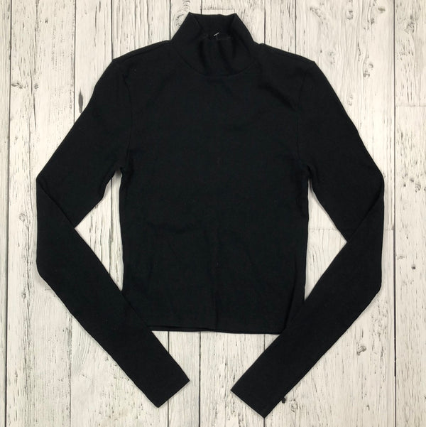 American eagle black cropped turtle neck - Hers S