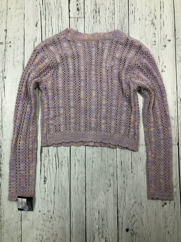 Art class purple sweater - Girls 8