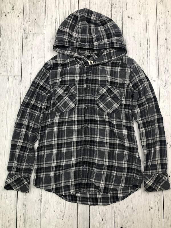 Tna Aritzia grey plaid flannel - Hers XS