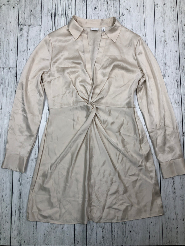 Babaton Aritzia beige satin dress - Hers M