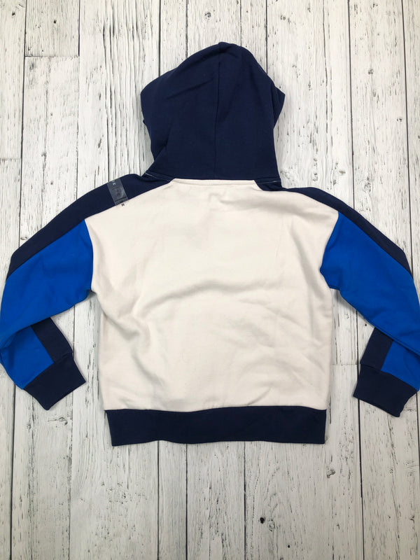 Gap white blue hoodie - Boys 8