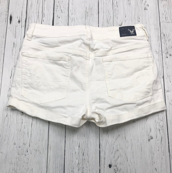 American Eagle white denim shorts - Hers L/10