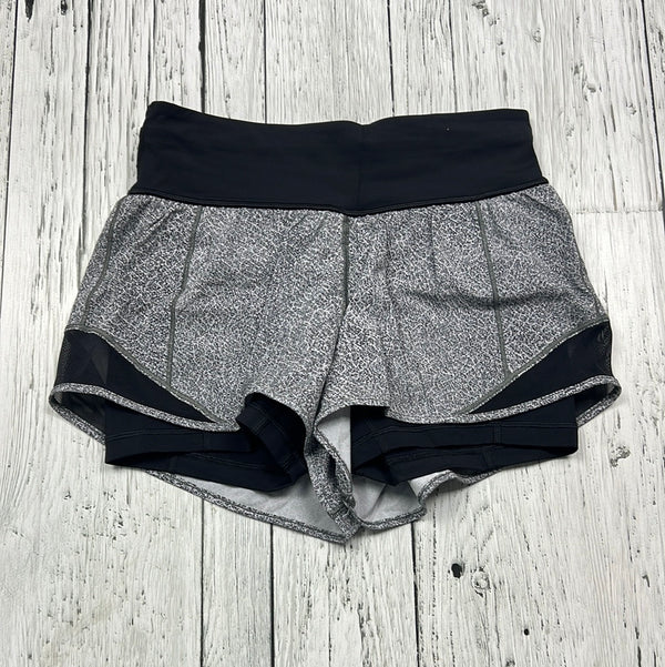 lululemon grey black shorts - Hers S/4