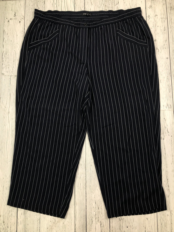 Eileen Fisher black white striped pants - Hers 1X