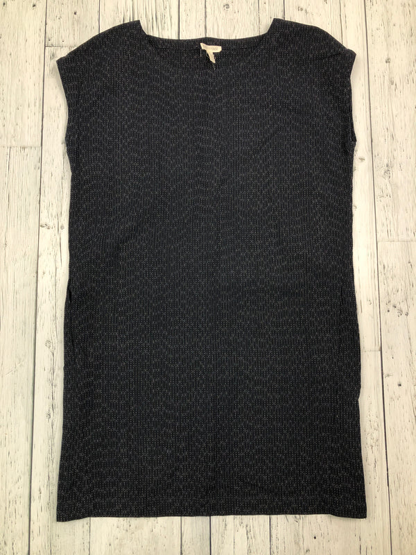 Eileen Fisher black patterned dress - Hers XS