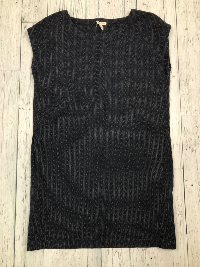 Eileen Fisher black patterned dress - Hers XS