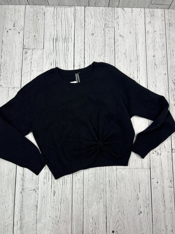 Anthropology black knit sweater - Hers M
