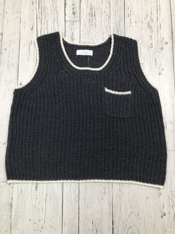 Oak+Fort grey white sweater vest - Hers XS