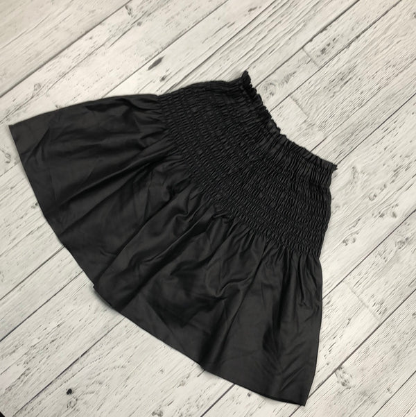 Zara Black Pleather Stretchy Skirt - Girls 11/12