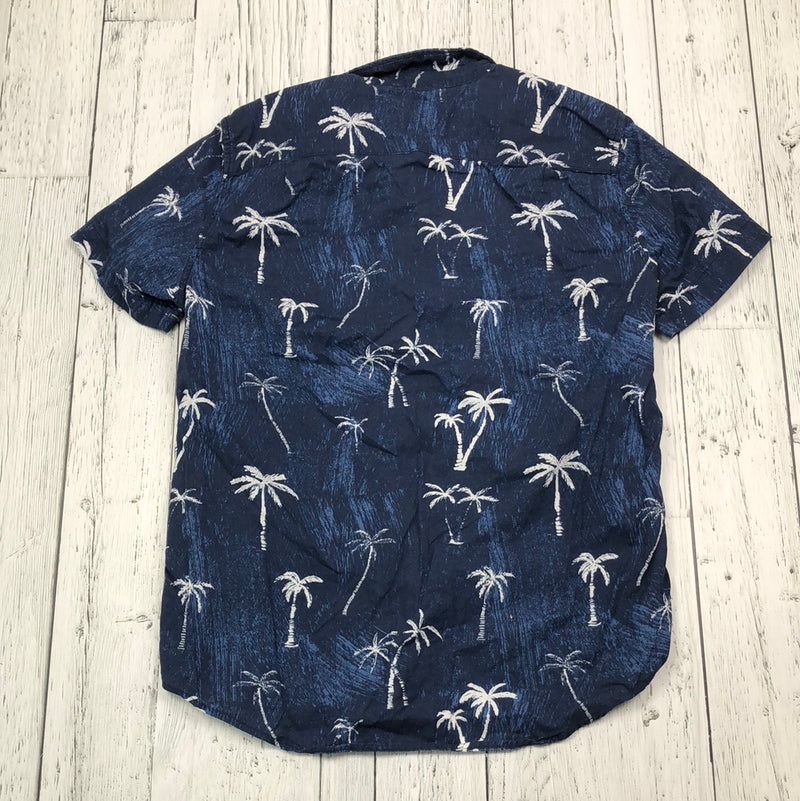 American Eagle navy white patterned shirt - His M