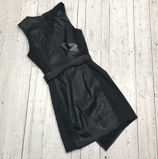 BCBG black leather dress - Hers S