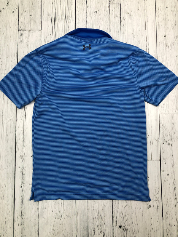 Under Armour blue striped golf shirt - His S