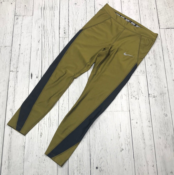 Nike green black leggings - Hers M