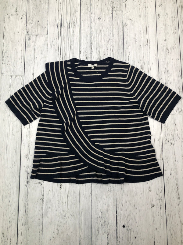 Joie navy white striped shirt - Hers S