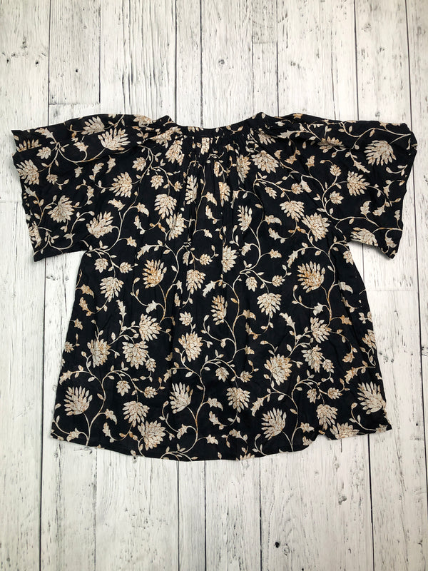 Part Two black floral shirt - Hers S/4