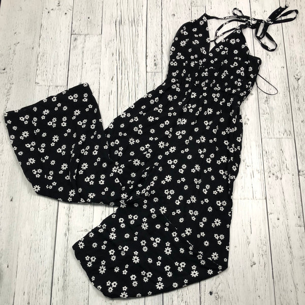 Hollister black white floral romper - Hers XS