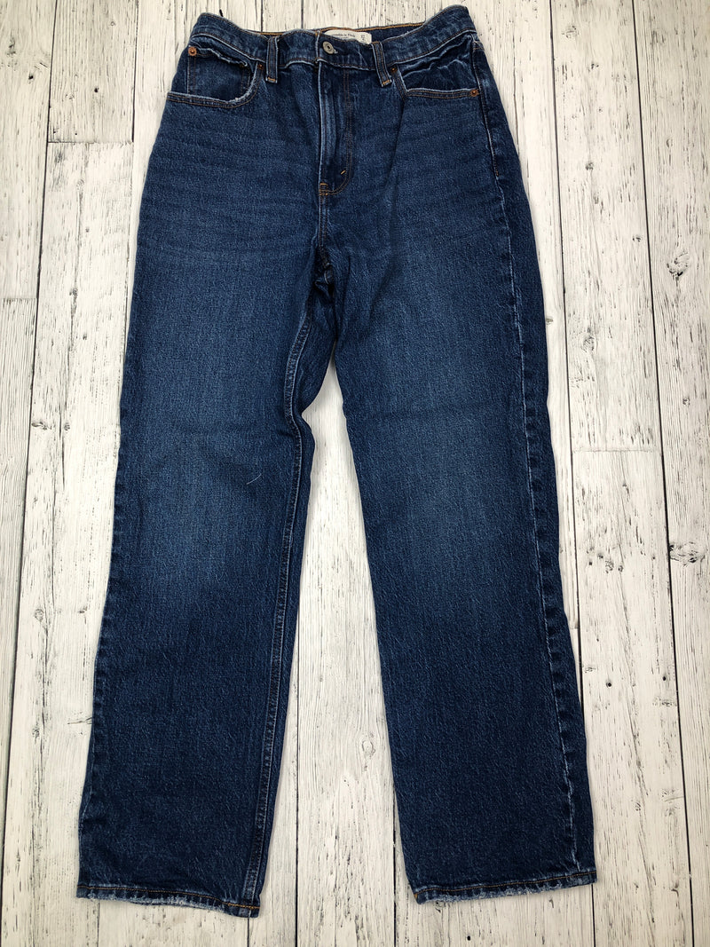 Abercrombie&Fitch blue 90s straight ultra high rise jeans - Hers S/27