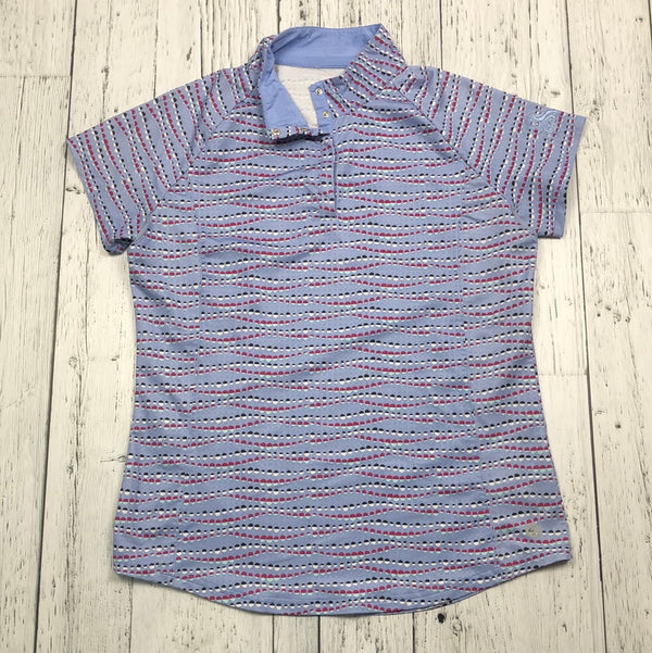 Bette & Court blue patterned golf shirt - Hers M