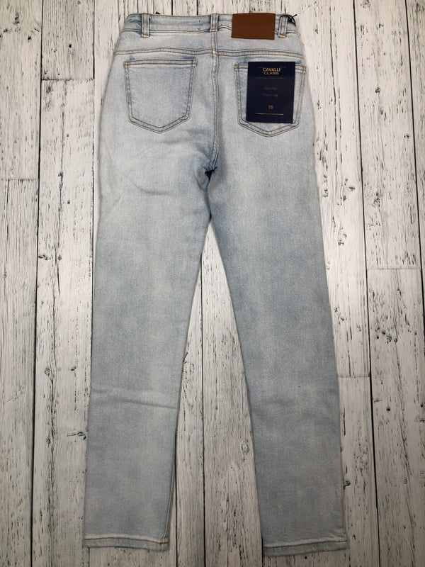 Cavalli class blue high rise straight leg jeans - Hers XS/26