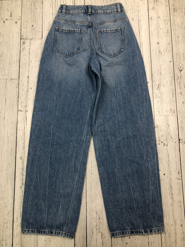 Garage blue distressed baggy jeans - Hers 0/24