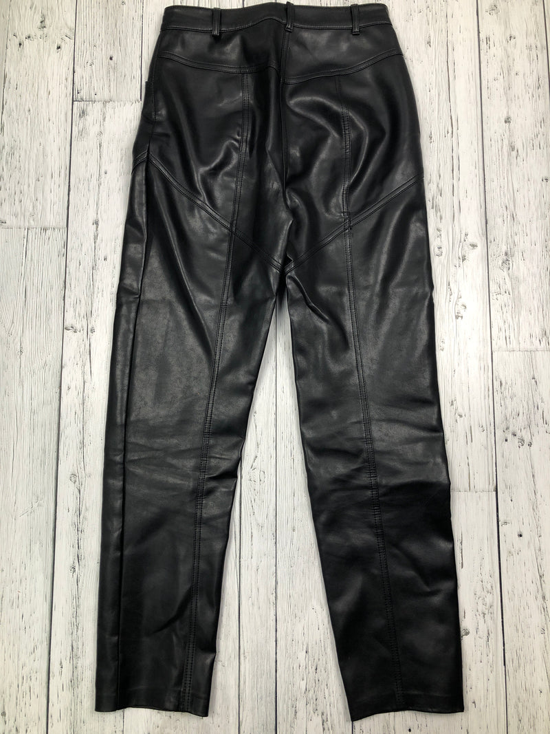 Wilfred Aritzia black leather pants - Hers S/4