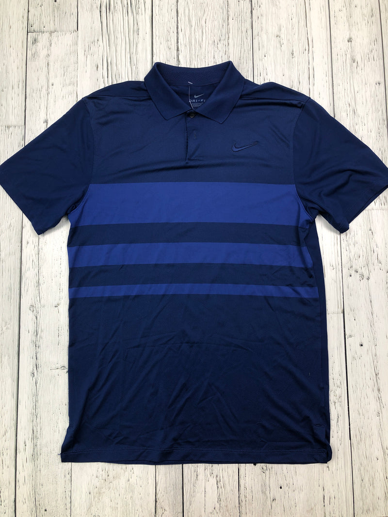 Nike blue patterned golf shirt - His S