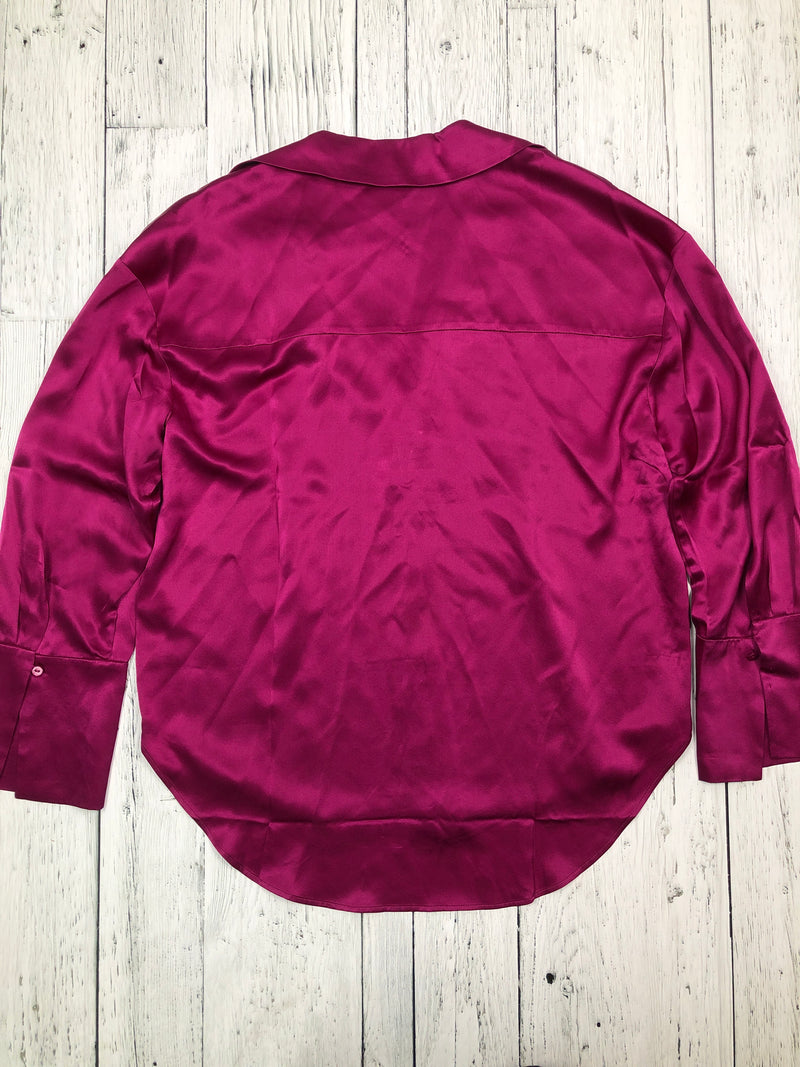 BR purple silk shirt - Hers L