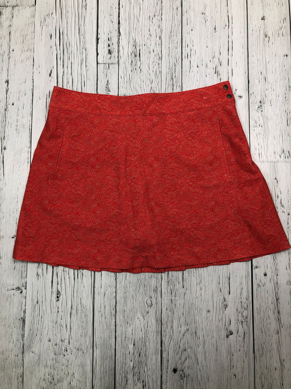 Nike golf orange patterned skirt - Hers M/10