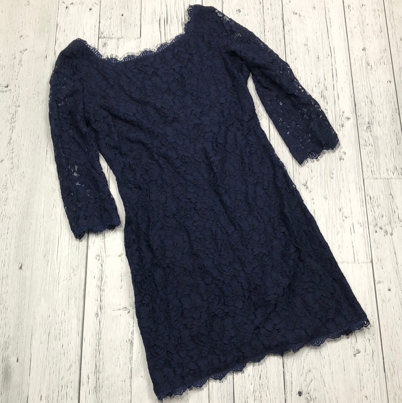 Diane von Furstenberg navy lace dress - Hers L/12