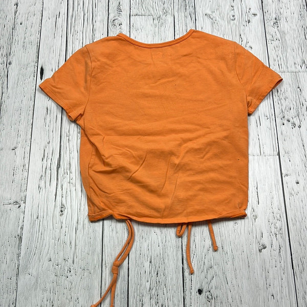 Hollister orange cropped t-shirt - Hers S