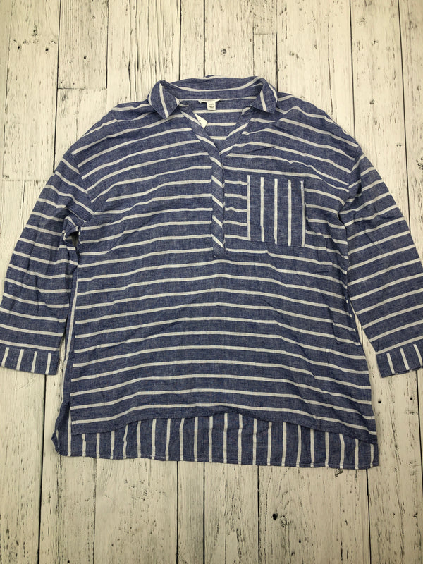 Beachlunchlounge blue white striped shirt - Hers L