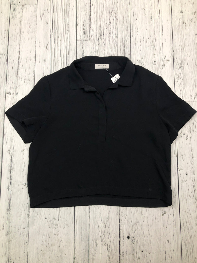 Babaton Aritzia black cropped shirt - Hers S