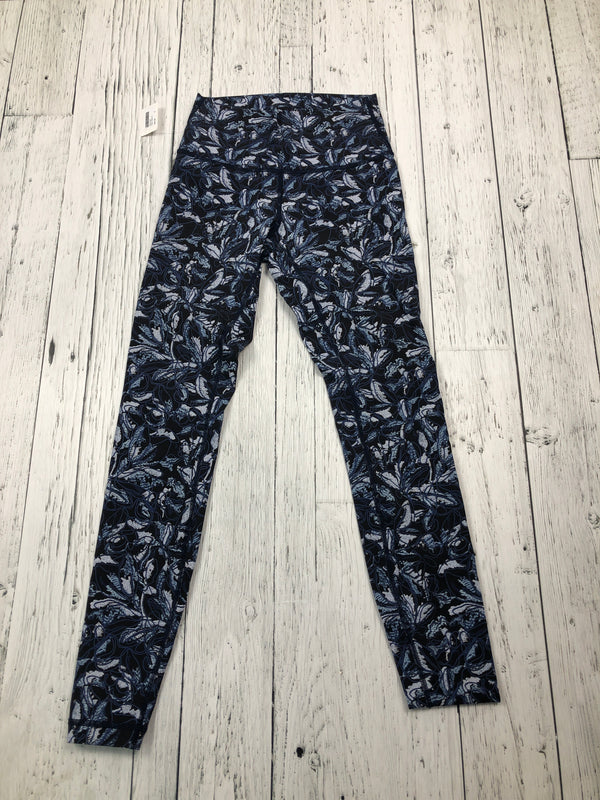 lululemon black leggings with blue designs - Hers 4