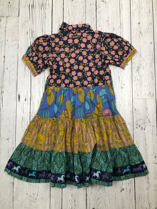 Matilda Jane green blue patterned dress - Girls 6