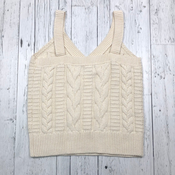 Banana Republic white knitted tank top - Hers S