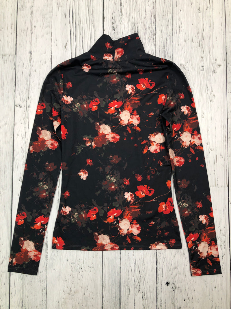 Wilfred Aritzia black red floral shirt - Hers XXS