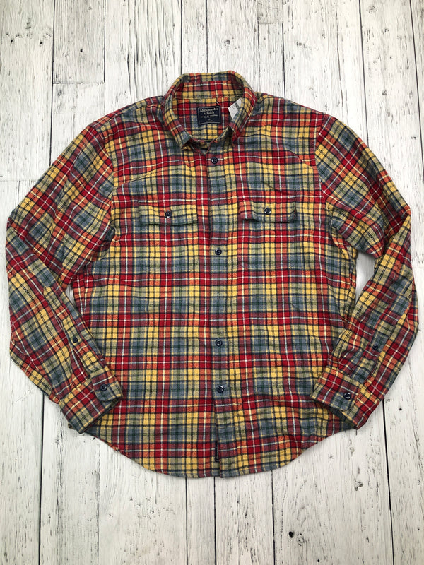 Abercrombie&Fitch red yellow plaid flannel - His M