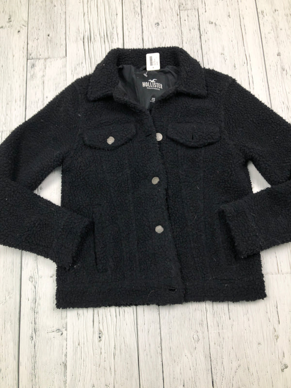 Hollister black sherpa jacket - Hers XS