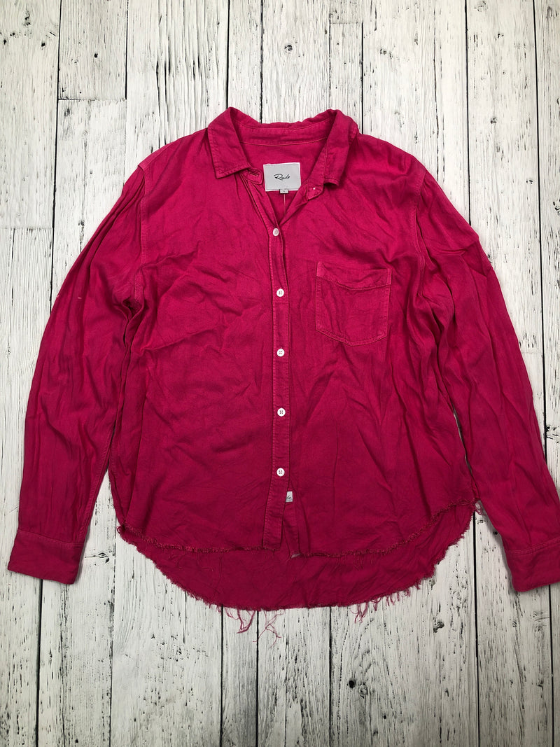Rails pink button up shirt - Hers L
