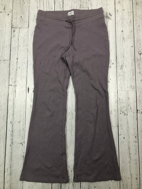 Aritzia Sunday Best purple flared sweatpants - Hers M